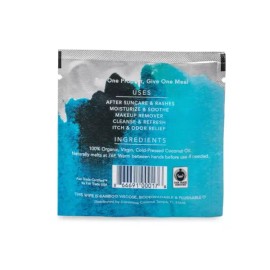 Conscious Coconut 코코넛 오일 페이스 바디 물티슈 - 단일 성분 스킨 케어 개별 포장 의식 있는 5개 Coconut Oil Face Body Wipes - Single Ingredient Skin Care Individually Packaged Conscious 5 Pack [5 Count (Pack of 1)]