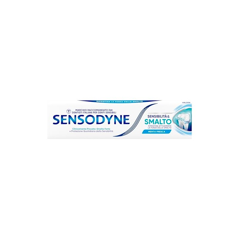 Sensodyne Zahnpasta Empfindlichkeit & Nagellack, für empfindliche Zähne, tägliche Zahnhygiene,