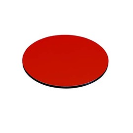 Yamaya Lacquerware Shop Wooden Flower Stand, Round Board, Deckboard, Red, Black, Double-Sided Coating, Japanese Room, Made in Japan, Floor Spacing, No. 5, 5.9 inches (15 cm)