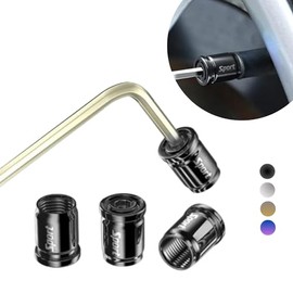 Tapones para Llantas Antirrobo. Juego de 4 Tapones Valvulas Llantas Universales, Ideales para el Coche, Camioneta, Motocicleta, Bicicleta. Cubre Válvu
