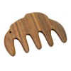 Massage Hair Comb Head Scalp Meridian Comb Y Shape Wooden