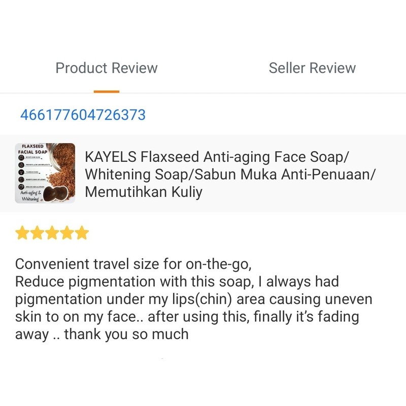 Kayel's Flaxseed Facial Soap Anti-Aging 30g Heart-Shaped Dark Bar Soap