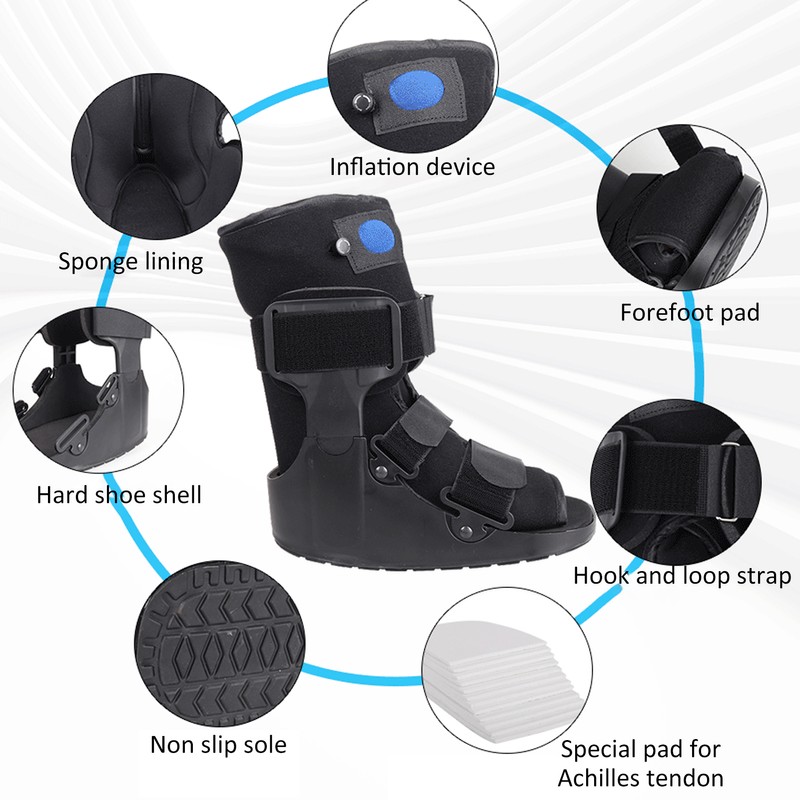 Air Walking Boot Full Protection Accelerate Recovery Light Anti Skid