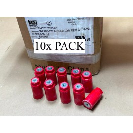 Mar-Bal 10 Pack MBI Panel & Switchboard 2" Glastic Standoff Insulators Red 600V 1/4-20