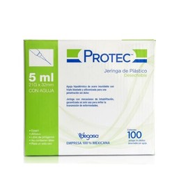 Protec Jeringas Hipod?rmicas 5 Ml Aguja 21G