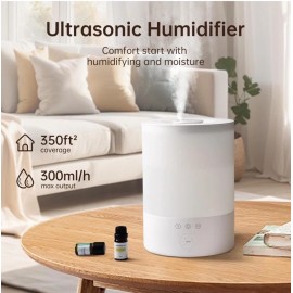 YOGIN™ Humidifiers for Bedroom or Large room,Top fill 2.5L Ultrasonic cool mist.