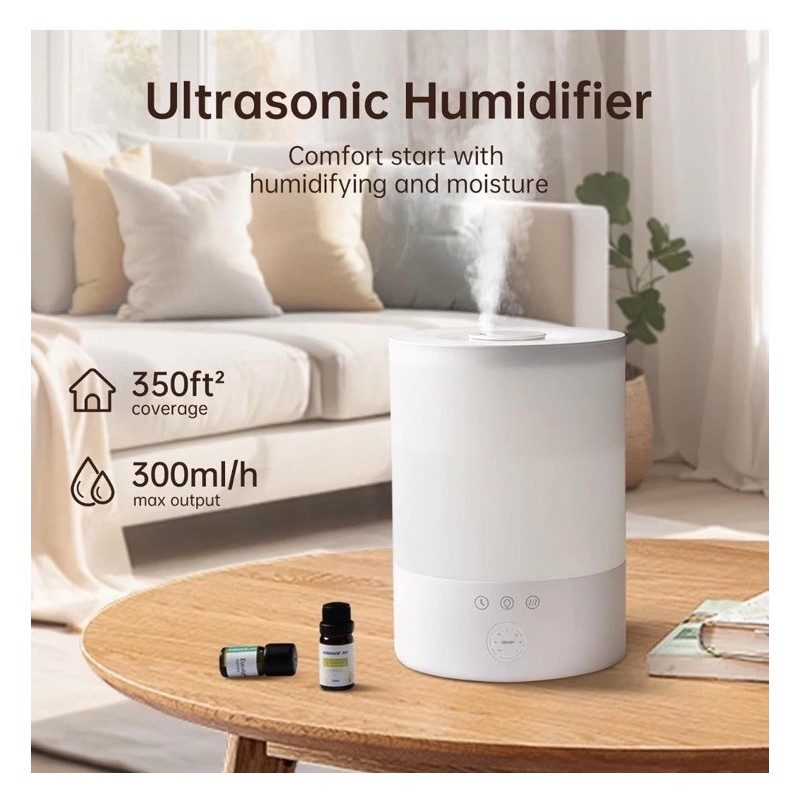 YOGIN™ Humidifiers for Bedroom or Large room,Top fill 2.5L Ultrasonic