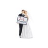 PartyDeco Just Married Bride and Groom Figurine 14.5 cm
