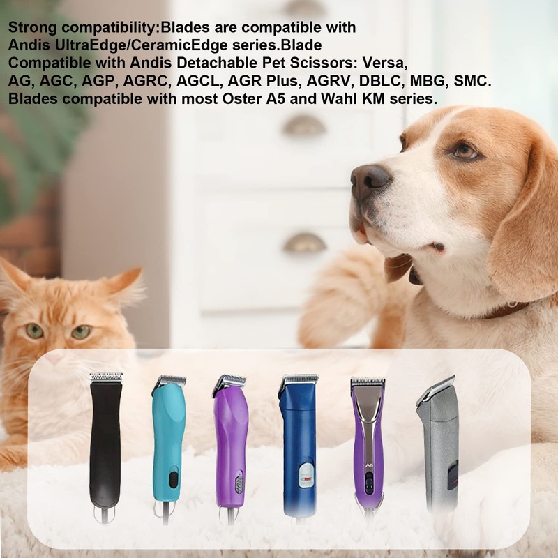 3 Pack 10 Blade Dog Grooming Blades Compatible with Andis