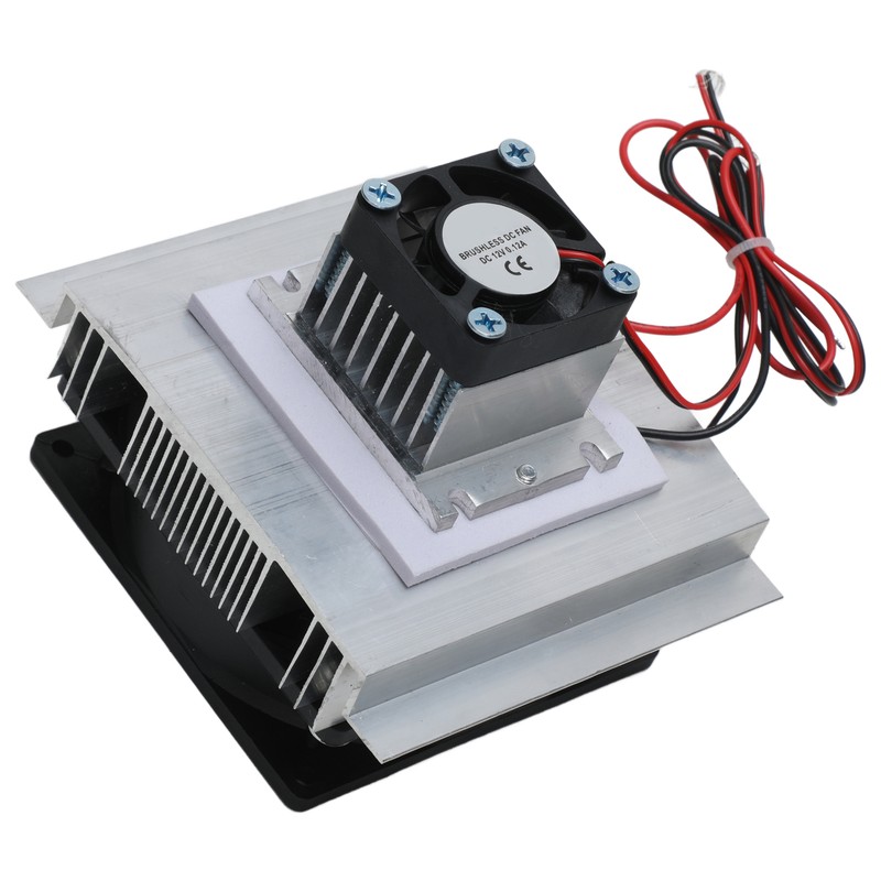 Peltier Cooler with Power Supply Semiconductor Refrigeration Cooling System DIY
