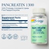 Solaray Pancreatin 1300 | Pancreatic Digestive Enzymes Plus Papaya for