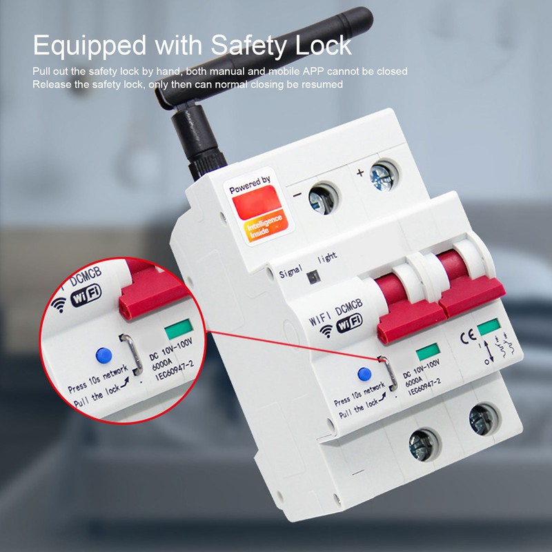 Smart DC Circuit Breaker 2P APP Control Voice Control WiFi