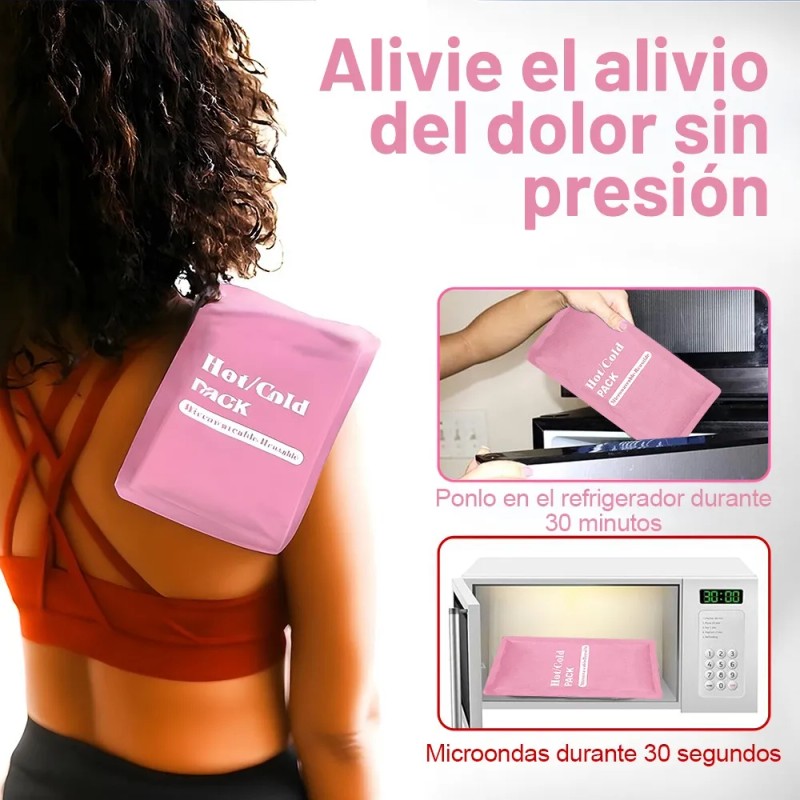 4 Compresa De Gel Frío Calor Terapia Reutilizable 23x13cm