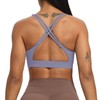 Aoxjox Women's Workout Sports Bras Fitness Medium-High Cross Back Sporty