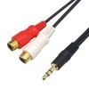 3.5mm Stereo Mini Plug Male to RCA x 2 Red/White