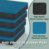 Flehomo Anti Vibration Rubber Pads, 8" x 8" x 3/4"