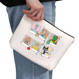 G2TUP Kindergarten Teacher Gift Read Ch-ildren's Book Makeup Bag Ch-ildren's Character Cosmetic Bag Teacher Appreciation Gift (Read Ch-ildren's Book MB)