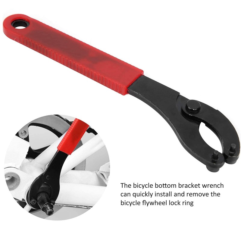 Bicycle Bottom Bracket Wrench, Steel Install Removal Adjustable Pin Spanner