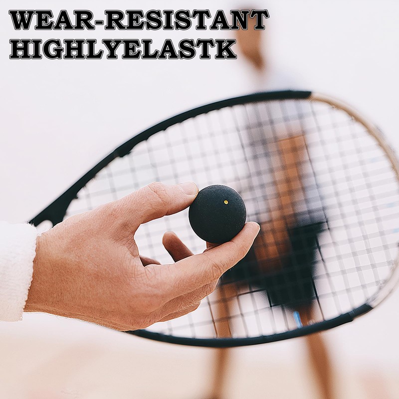 Homirty Squash Balls Sport Squash Ball, Rubber Squash Racket Balls,