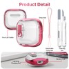 RFUNGUANGO (with Safety Lock) Transparent Protective case for Airpods 4th