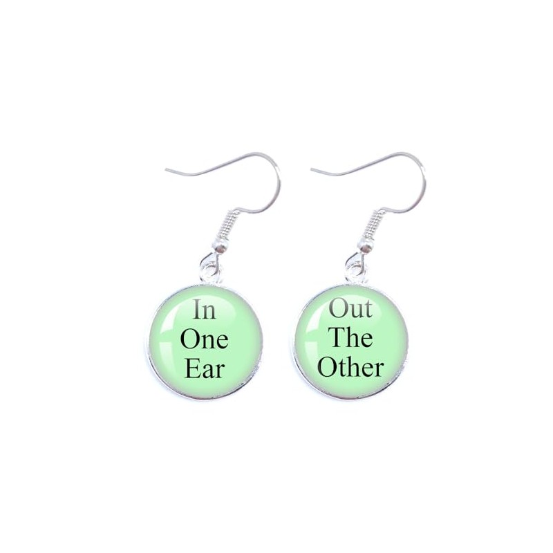 Funny Earrings In One Ear and Out the Other Earrings