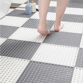 SE TPE Non-Slip Drainage Mat - Dark Gray 10P