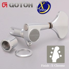 Gotoh NEW Gotoh GB350 RES-O-LITE Aluminum Bass 5-String Tuning Keys L3+R2 Set X-CHROME