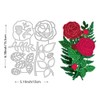 BENECREAT Rose Flower Metal Die Cuts, Flower Leaf Cutting Dies
