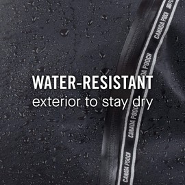 Canada Pooch Dog Snowsuit Thermal Dog Snow Jacket with Full Body Coverage Water-Resistant Easy On Dog Outdoor Onesie Warm Dog Bodysuit Pet Clothes (20, Black)