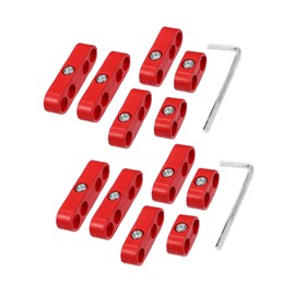VekAuto 2 Set 7mm-8mm Car Spark Plug Wire Separator Looms Divider Clamp Red Auto Accessories