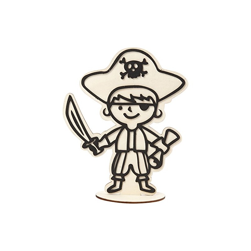 Decoration Figure, pirate, H: 19 cm, 1pc