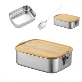 HJYDGJ Umami Premium Lunch Boxes, Adult Lunch Box, Adult Lunch Box, Stainless Steel Lunch Box, Sandwich Box, Large - Comes with a Spoon