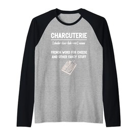 Charcuterie Artist Board Maker Food Items Charcuterie Raglan Baseball Tee
