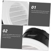 TEHAUX Round Air Conditioner Vent Cover Adjustable Soffit Air Exhaust