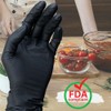 PackagingSuppliesByMail PSBM Nitrile Gloves, Black, 5 Mil, Size XL X-Large,
