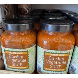 Trader Joe's ￼ 2X JARS Trader Joe’s Garden Vegetable Soup 25 oz  Each Jar