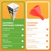 ValvoMax Disposable Funnels, 12-Pack (8oz) – Glossy Cardstock Paper Funnels
