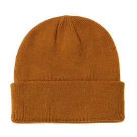 ISAKEN Children's Winter Hat Soft Warm Beanie Hat Knitted Hat Wool Hat Autumn Winter Nursery Hat Beanie Hat for Girls Boys Toddler 2-6 Years, caramel