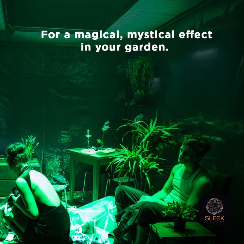 SLEEKLIGHTING 13 Watt Green Spiral CFL Light Bulb- UL Approved-