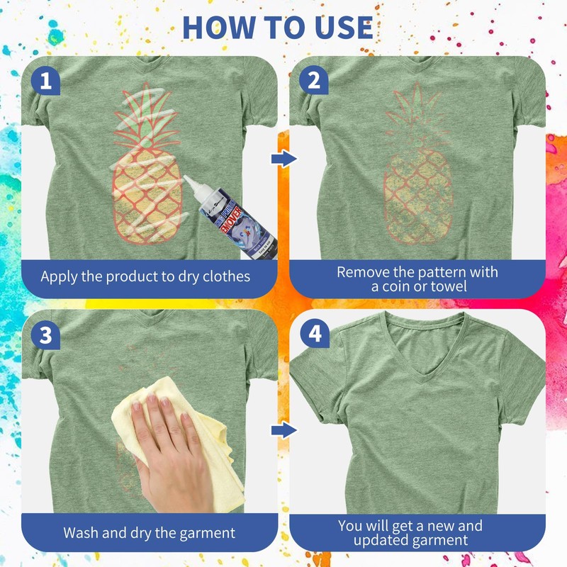 Heat Transfer Vinyl Remover for Fabrics, Rapid Remover Adhesive Remover,