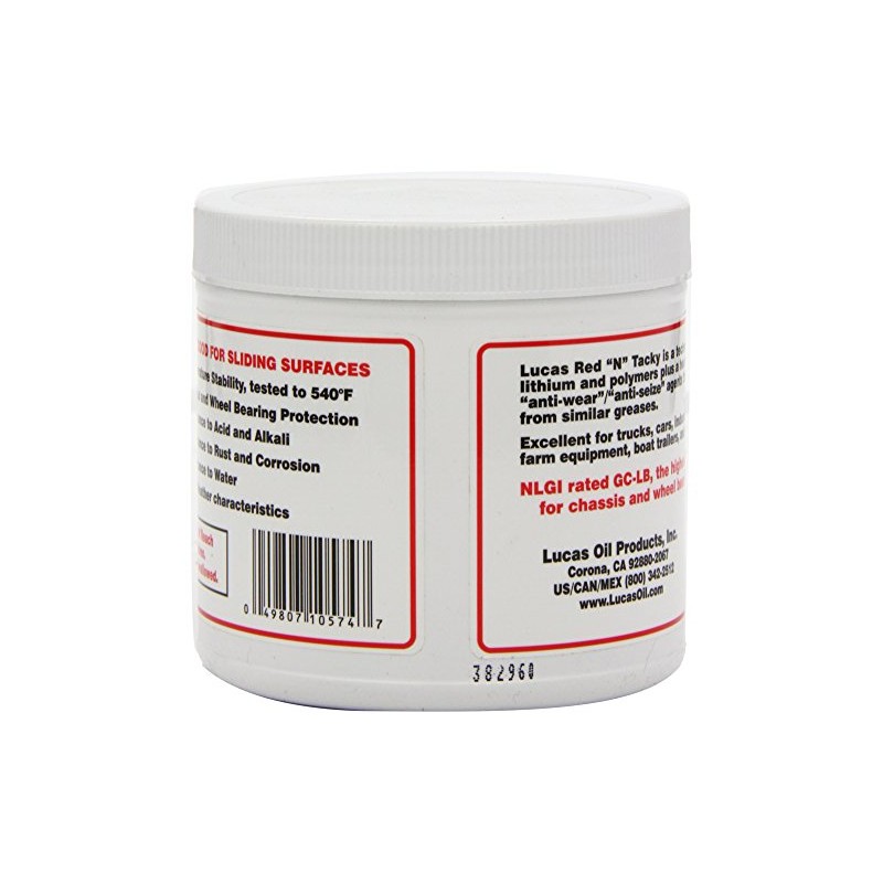Lucas 10574; Red 'N' Tacky #2 Grease (Sold Individually) Made