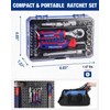WORKPRO 34 PCS 1/4" Drive Mini Socket Ratchet Wrench Set,