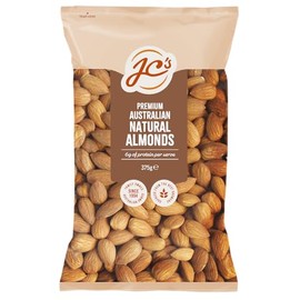 J.C.'s Quality Foods Natural Australian Almonds 375G