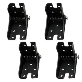 Pack of 4 Folding Hinges 0-90 Degrees, Foldable Leg Hinges for Table Legs, Foldable, Self-Locking Folding Brackets, Support Bracket (Black)