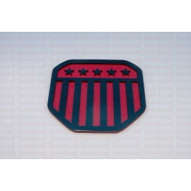 speed Fit 2019-2022 DODGE RAM 1500 DT Tailgate RAMs Head emblem NEW Black Red Flag