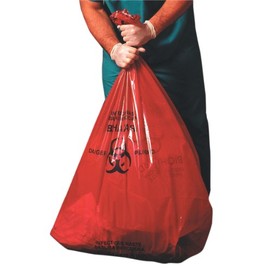 Heritage A8046PR Plastic Healthcare Infectious Waste Can Liner, Super Heavy, 1.3 Mil, Star Seal, 40" x 46", Red (Pack of 200)