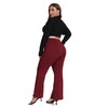 ZERDOCEAN Women's Plus Size Flare Leggings Pants Work Business Casual