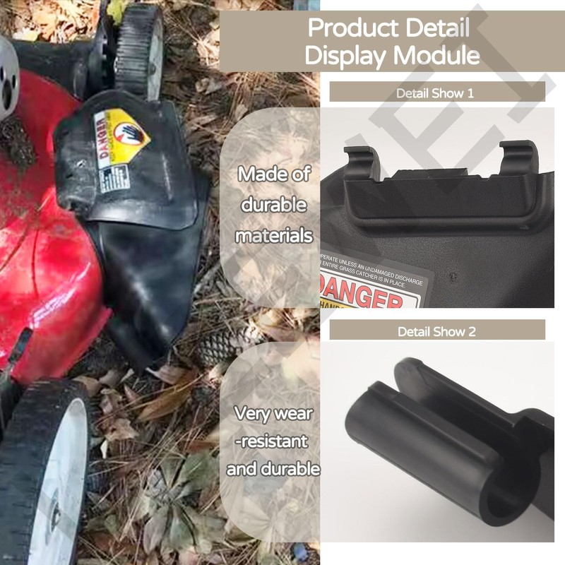 LIZEWEI 731-07131 987-02516A Side Discharge Chute and Hinged Mulching Plug