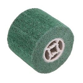 sourcing map 120mmx100mm 180 Grit Non-Woven Polishing Burnishing Wheel Nylon Wire Drawing Abrasive Flap Wheel for Stainless Steel Copper, Green