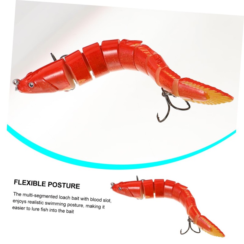 Sosoport 1pc Fishing Lure Bait Multi Jointed Abs Tackle with